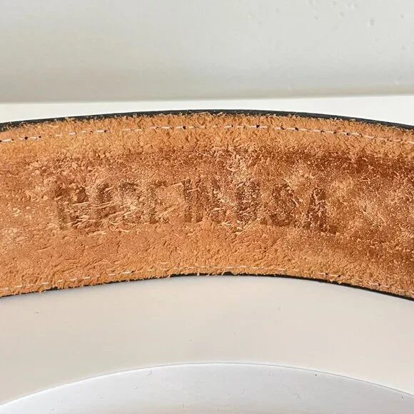 Vintage Brazos Joe Belt Co. Tooled Leather w/ Lion display picture 3